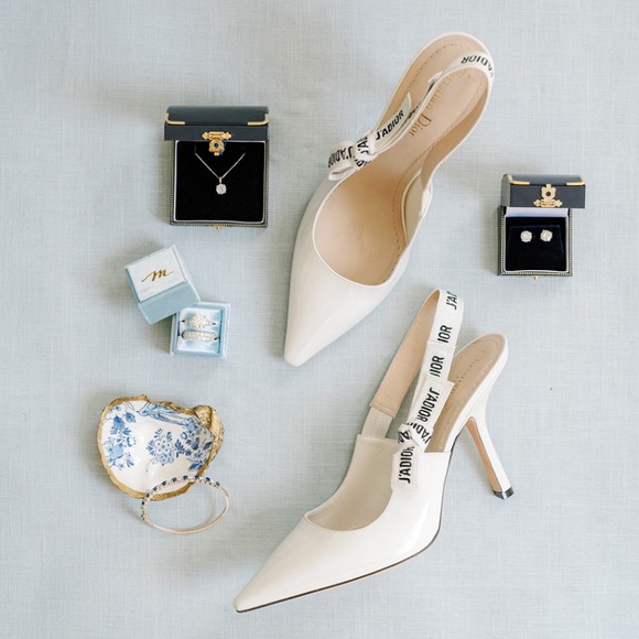 Dior J'Adior Patent Cream Slingback Heels - Picture 12 of 12